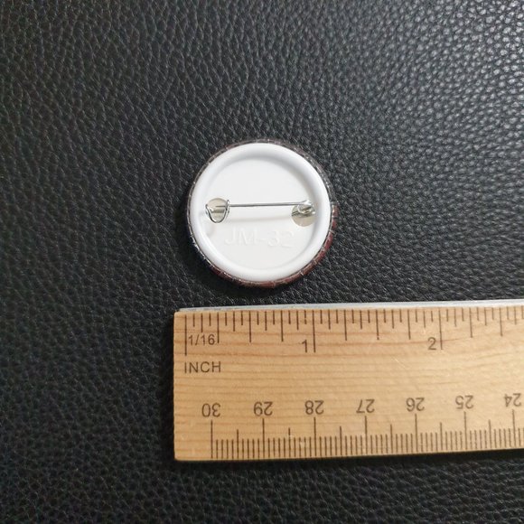 Mystique Buttons Handmade Craft Character 1.25" Fashion Collectable Pin Set 2 - Picture 3 of 3